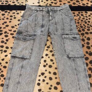 Marant Etoile black stone-washed denim jeans, size 44